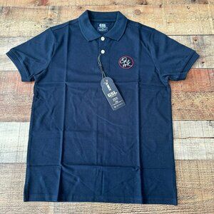 GSL blue golf polo with embroidered logo boy's 12